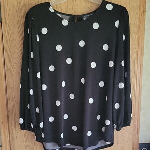 Poke A Dot 3/4 Sleeve Blouse